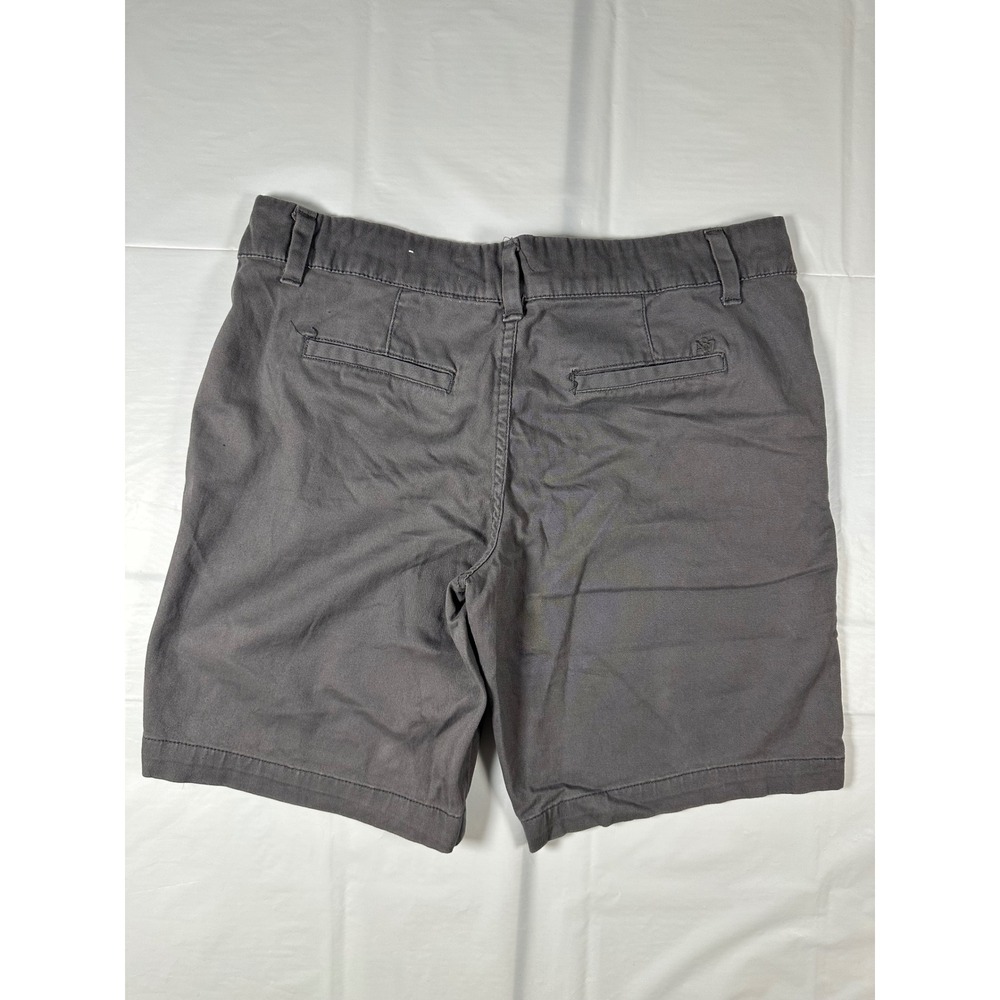 Aeropostale Stretch Chino Shorts Womens 9/10 Gray Cotton Blend Casual Mid Rise - Picture 4 of 5